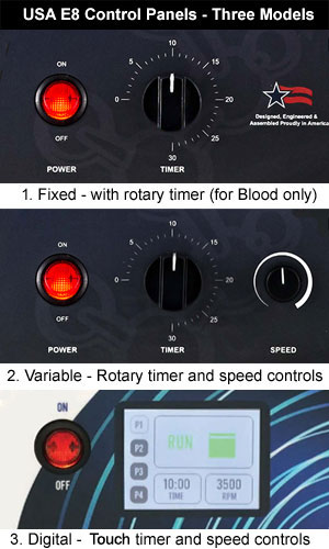 E8 Centrifuge Control Panel